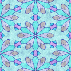 Abstract fabric pattern- mosaic illustration
