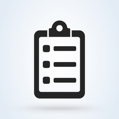 survey form Simple modern icon design illustration.