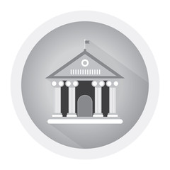 Back to school banner design concept. College, university. Black and white icon