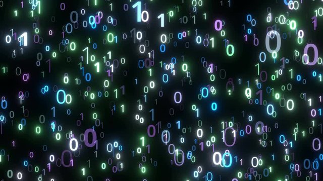 Program Code binary numbers background