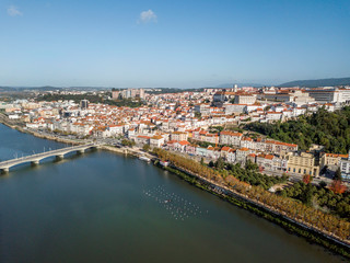Fototapeta na wymiar Aerial view of city center of historic Coimbra, Portugal