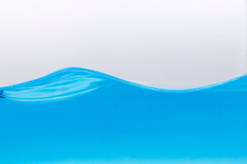 Fototapeta premium Nice abstract blue water splash on white background