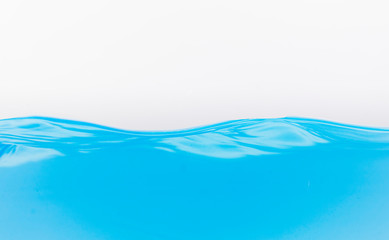 Nice abstract blue water splash on white background