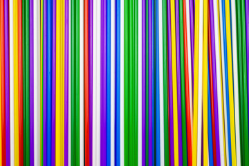 Colorful plastic tubules background.