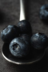 Closeup of blueberries