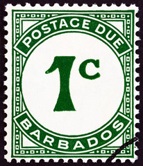 Large Numeral stamp (Barbados 1950)
