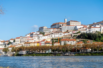 Fototapeta na wymiar Beautiful old town of Coimbra located on the hill, Portugal