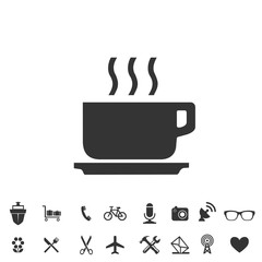 coffee cup icon vector illustration for website and graphic design symbol