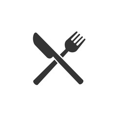 cutlery knife and folk icon vector illustration for website and graphic design symbol