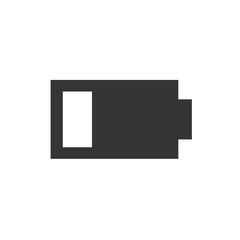 low battery icon vector illustration for website and graphic design symbol