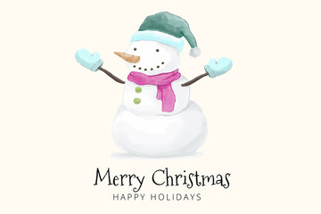 Snowman & Merry Christmas 2019