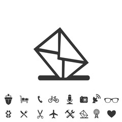 mail delivery icon vector illustration for website and graphic design symbol