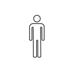 Fototapeta na wymiar man icon vector illustration for website and graphic design symbol