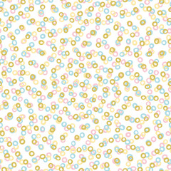 Vector line art doodle circle seamless repeat pattern, design background texture in wavy motion. Perfect for modern greeting cards, wallpaper, fabric, home decor, wrapping projects, print