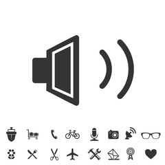 sound on icon vector illustration for website and graphic design symbol