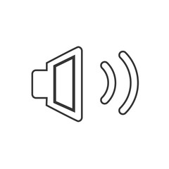 sound on icon vector illustration for website and graphic design symbol