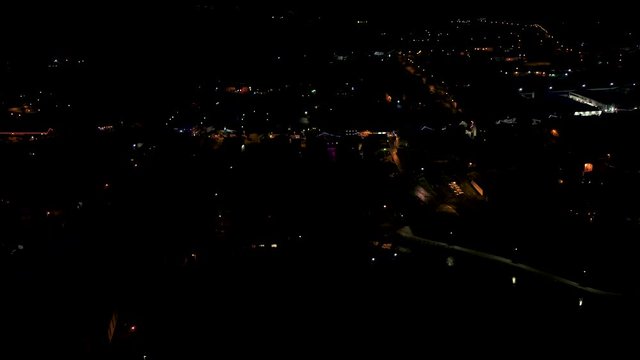 Aerial view of the skyline of Dungloe in County Donegal - Ireland