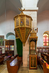 The interior of the St. Nicholas church in Bay Jala - a suburb of Bethlehem in Palestine