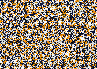 Seamless pattern with random colored quarter circles Generative Art background illustration