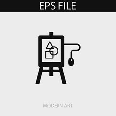 Modern art icon