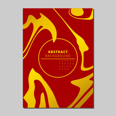 Chinese New Year, Marble Liquid Vector Template