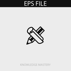 Knowledge mastery icon. EPS vector file