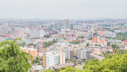 Fototapeta na wymiar 1 Oct 2019 , Pattaya City View Point Chonburi province,Thai land.
