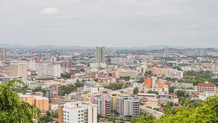 Fototapeta na wymiar 1 Oct 2019 , Pattaya City View Point Chonburi province,Thai land.