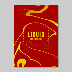 Chinese New Year, Marble Liquid Vector Template