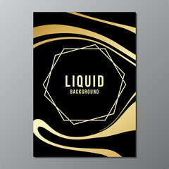 Luxury Vector Background, Marble Liquid Template