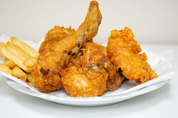 熱々のフライドチキン23