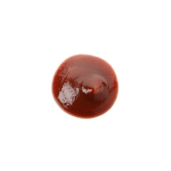 Tasty barbecue sauce spot isolated on white background