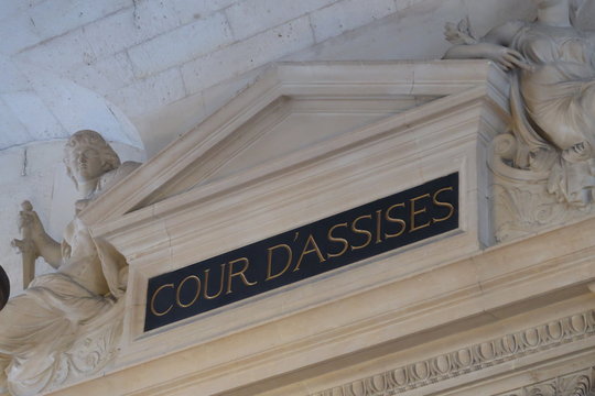 Cour d'Assises au Palais de Justice de Paris (France)