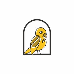 macaw parrot colorful paradise  grunge label print