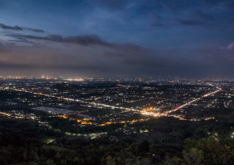 Nightscape, A view of the city of Yogyakarta at night