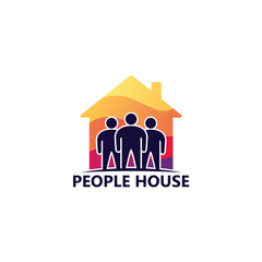 People House Logo Template Design