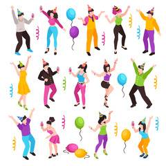 Celebrating People Icon Set