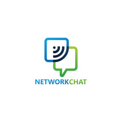 Network Chat Logo Template Design
