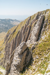 View of the durmitor national park in montenegro. On the trial of Prutas peak. 