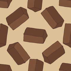 Seamless pattern with cake.Hand drawn vector illustration.