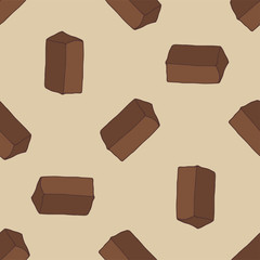 Seamless pattern with cake.Hand drawn vector illustration.