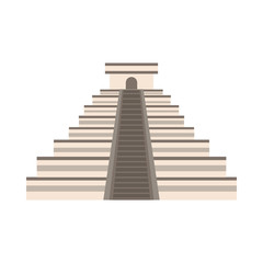 pyramid mayan mexican culture icon