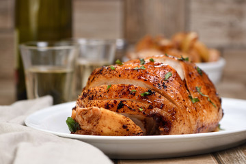 Baked turkey breast