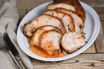 Baked turkey breast