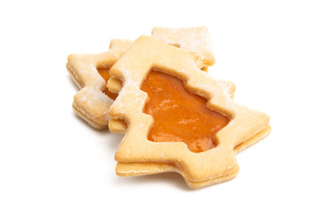 christmas cookie tree isolated