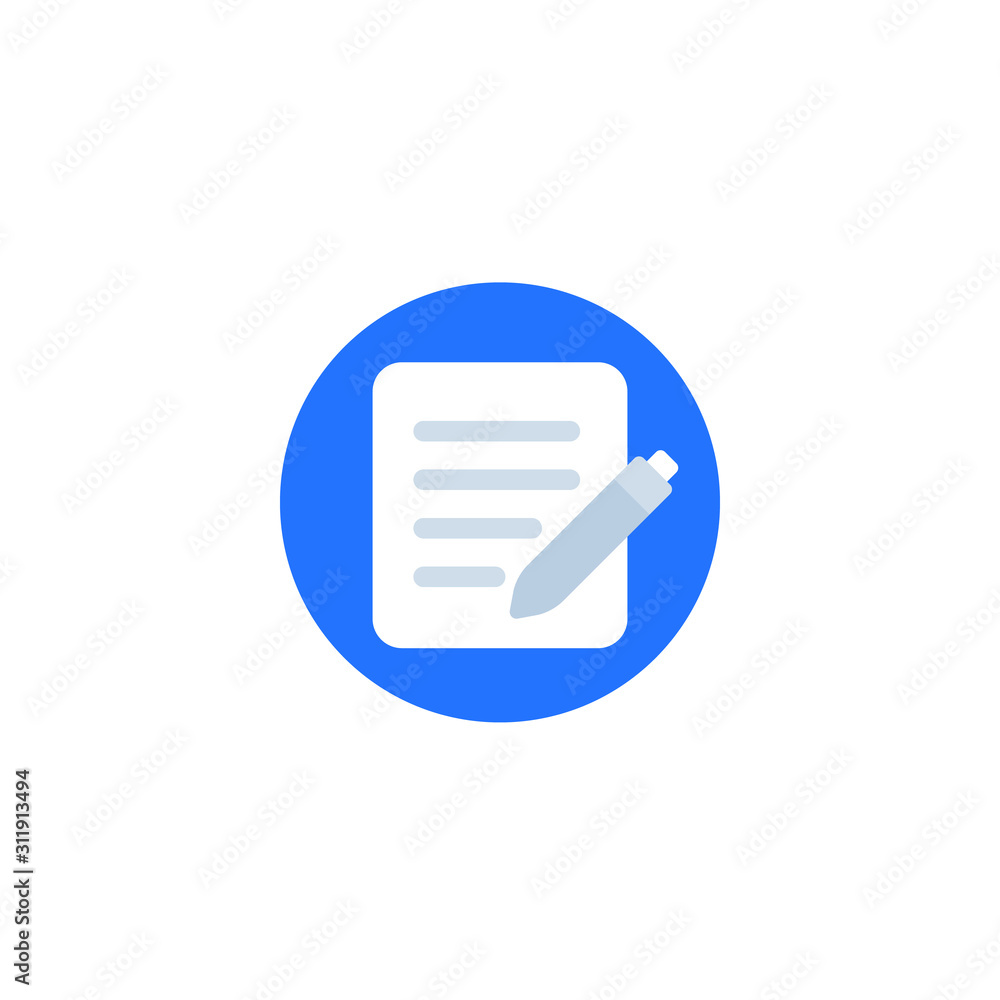 Poster document edit vector icon design
