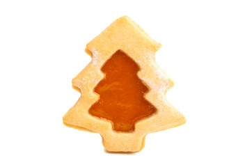 christmas cookie tree isolated