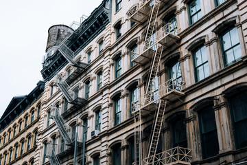 Fototapeta premium Representative architectural style of SOHO buildings in Lower Manhattan New York City
