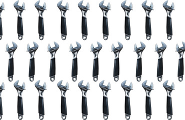 Wrench screw isolated on white background. Working tools.