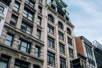 Representative architectural style of  SOHO buildings in Lower Manhattan New York City